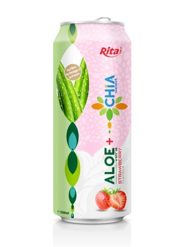 500毫升草莓味芦荟奇亚籽饮料