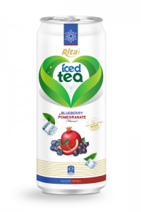 500ml aluminum can Blueberry and Pomegranate Flavor Iced Tea Drink 