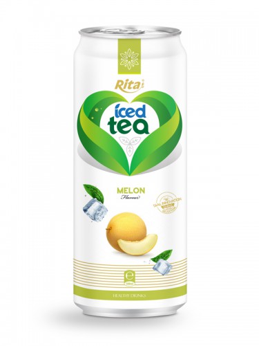 500ml aluminum can Melon Flavor Iced Tea Drink 