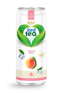 500ml aluminum can Peach Flavor Iced Tea Drink 