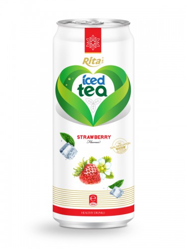 500ml aluminum can Strawberry Flavor Iced Tea Drink 