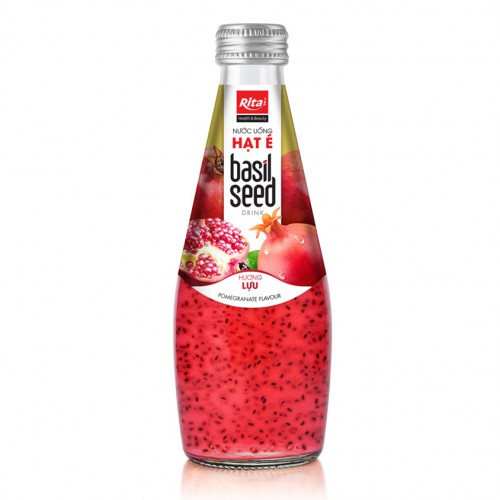 Basil seed drink with pomegranate flavour 290ml