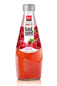 Basil seed drink with raspberry flavour 290ml