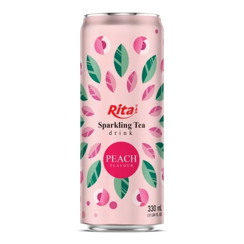 桃味起泡​​茶饮料 330ml 细罐