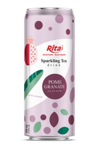 Best  Tea Sparkling water  pomegranate flavour 330ml sleek can