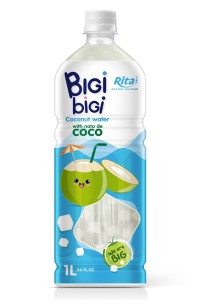 BiGi BiGi 椰果椰子水饮料1L PET 瓶装