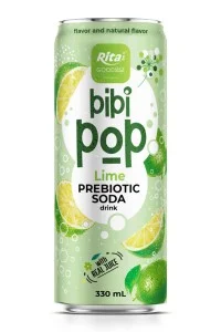 Bibi Pop 青柠益生元汽水 330ml