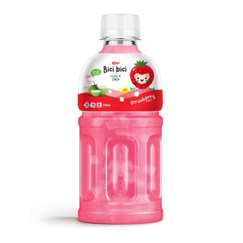 "OEM 300ml 宠物瓶 Bici Bici 草莓汁椰子果冻 "