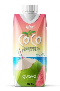 100% 純椰子水加番石榴 330ml 紙盒