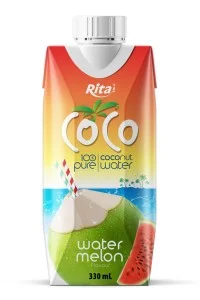 100% 純椰子西瓜水 330ml 紙盒