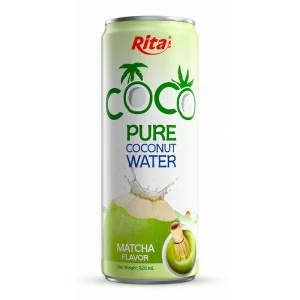 100% 椰子水抹茶风味饮料250ml 罐