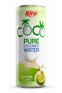 100% 椰子水抹茶风味饮料250ml 罐