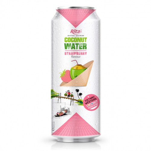 Coconut water with strawberry 500ml own brand