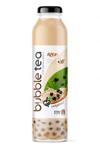 Glass bottle 315ml real original Bubble Tea with tapioca pearls