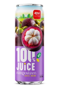 100%山竹果汁饮料 320ml 细长罐