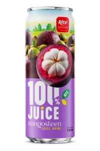 100%山竹果汁饮料 320ml 细长罐