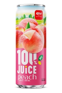 100% 桃汁饮料 320ml 细长罐