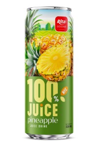 100% 菠萝汁饮料 320ml 细长罐