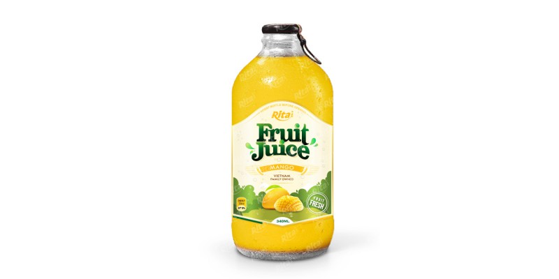 Mango fruit juice 340ml glass bottle 