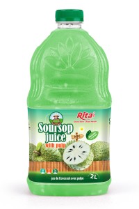NFC Tropical Drink Soursop Fruit  Juice with Pulp 2L PET Bottle 1