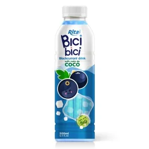 Bici Bici 黑加仑椰果果汁饮料16.9 盎司 PET 瓶