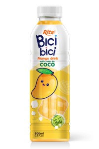 Bici Bici 芒果椰果果汁饮料16.9 盎司 PET 瓶