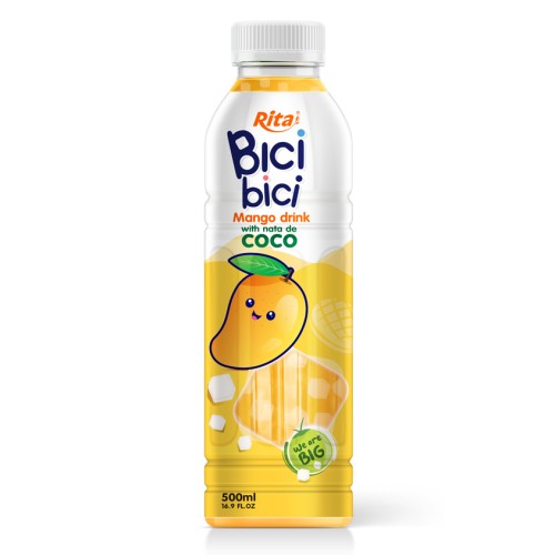 Bici Bici 芒果椰果果汁饮料16.9 盎司 PET 瓶