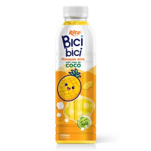Bici Bici 椰果菠萝汁饮料 16.9 盎司 PET 瓶