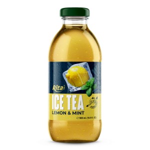 柠檬薄荷冰茶饮料 16.9 Fl Oz 玻璃瓶