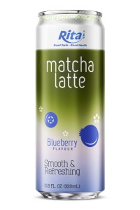 Rita蓝莓味抹茶拿铁
