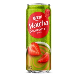 草莓味抹茶饮料320毫升罐
