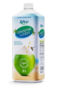 2L 方形 PP 瓶装天然椰子水 天然等渗饮品