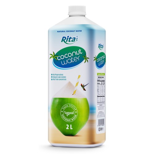 2L 方形 PP 瓶装天然椰子水 天然等渗饮品