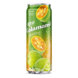 Rita 气泡金桔味饮料 320ml 细长罐