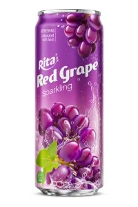 Rita 气泡红葡萄汁 320ml 细长罐