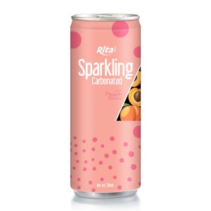 桃子味起泡碳酸饮料 250ml 细罐