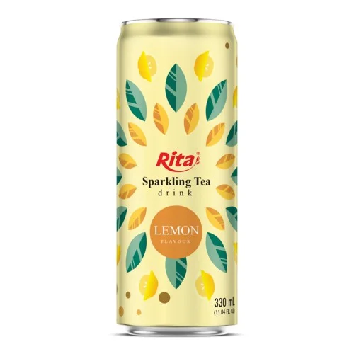 柠檬味起泡茶饮料 330ml 细罐