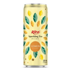 柠檬味起泡茶饮料 330ml 细罐