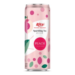 330ml 圆罐起泡茶饮料 桃子味