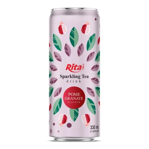 石榴味起泡茶饮料 330ml 细罐