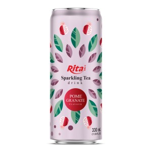 石榴味起泡茶饮料 330ml 细罐