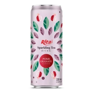 石榴味起泡茶饮料 330ml 细罐
