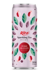 石榴味起泡茶饮料 330ml 细罐