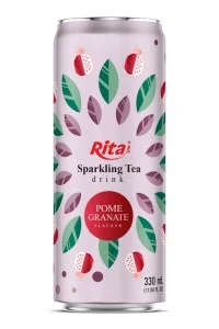 石榴味起泡茶饮料 330ml 细罐