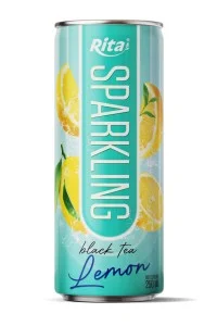 柠檬红茶味气泡饮料 250ml 罐