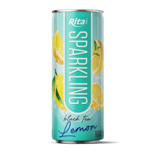 柠檬红茶味气泡饮料 250ml 罐
