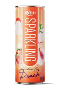桃子茉莉花茶味气泡饮料 250ml 罐装