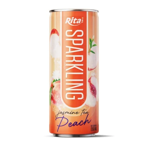 桃子茉莉花茶味气泡饮料 250ml 罐装