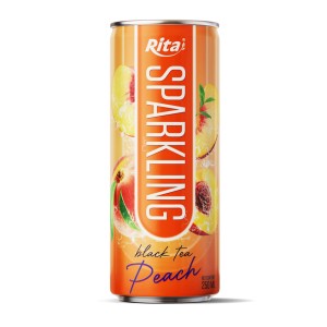 桃子红茶味气泡饮料 250ml 罐装