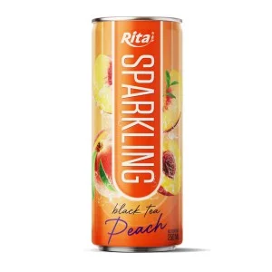 桃子红茶味气泡饮料 250ml 罐装